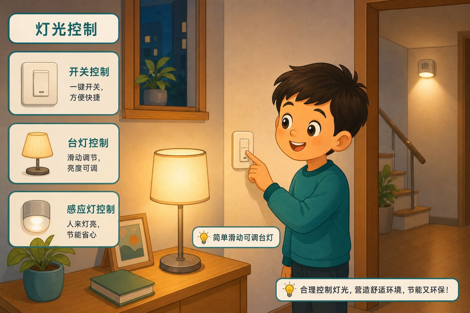 任务场景：简单滑动可调台灯