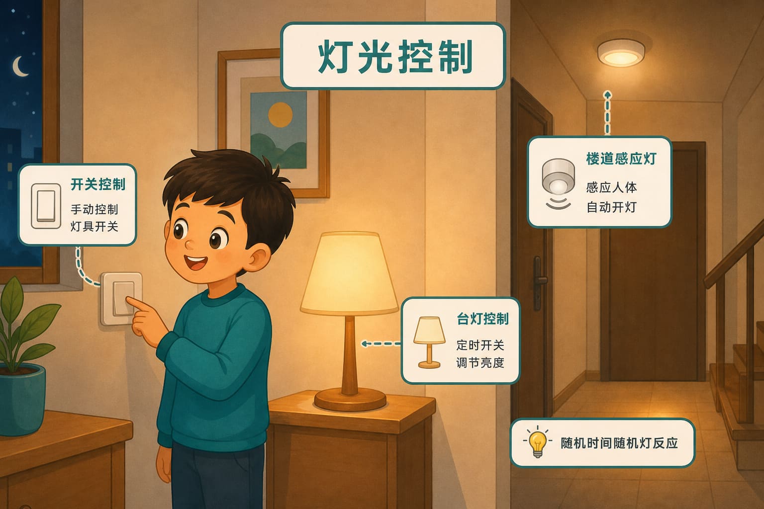 任务场景：随机时间随机灯反应