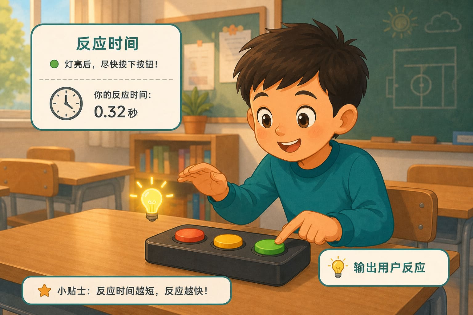 任务场景：输出用户反应