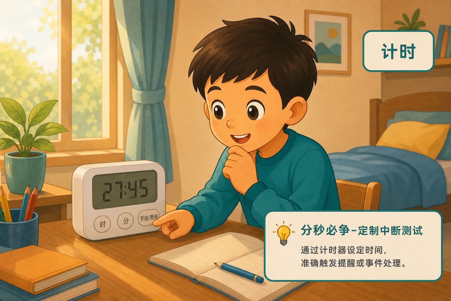 任务场景：分秒必争-定制中断测试