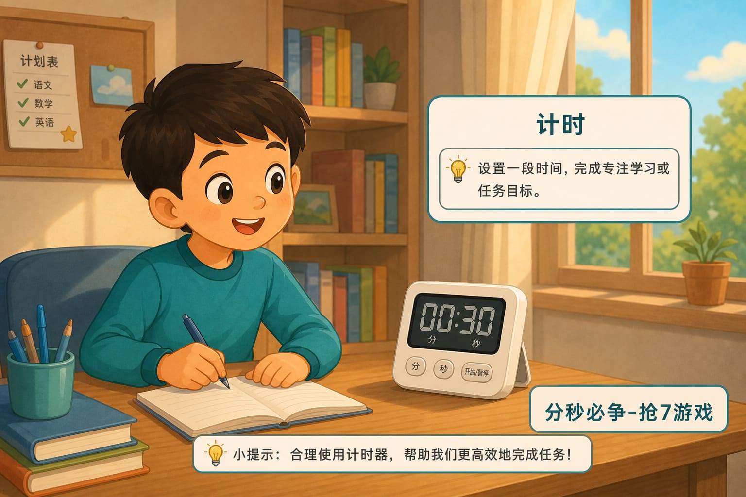任务场景：分秒必争-抢7游戏