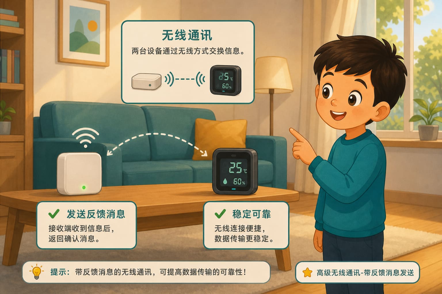 任务场景：高级无线通讯-带反馈消息发送