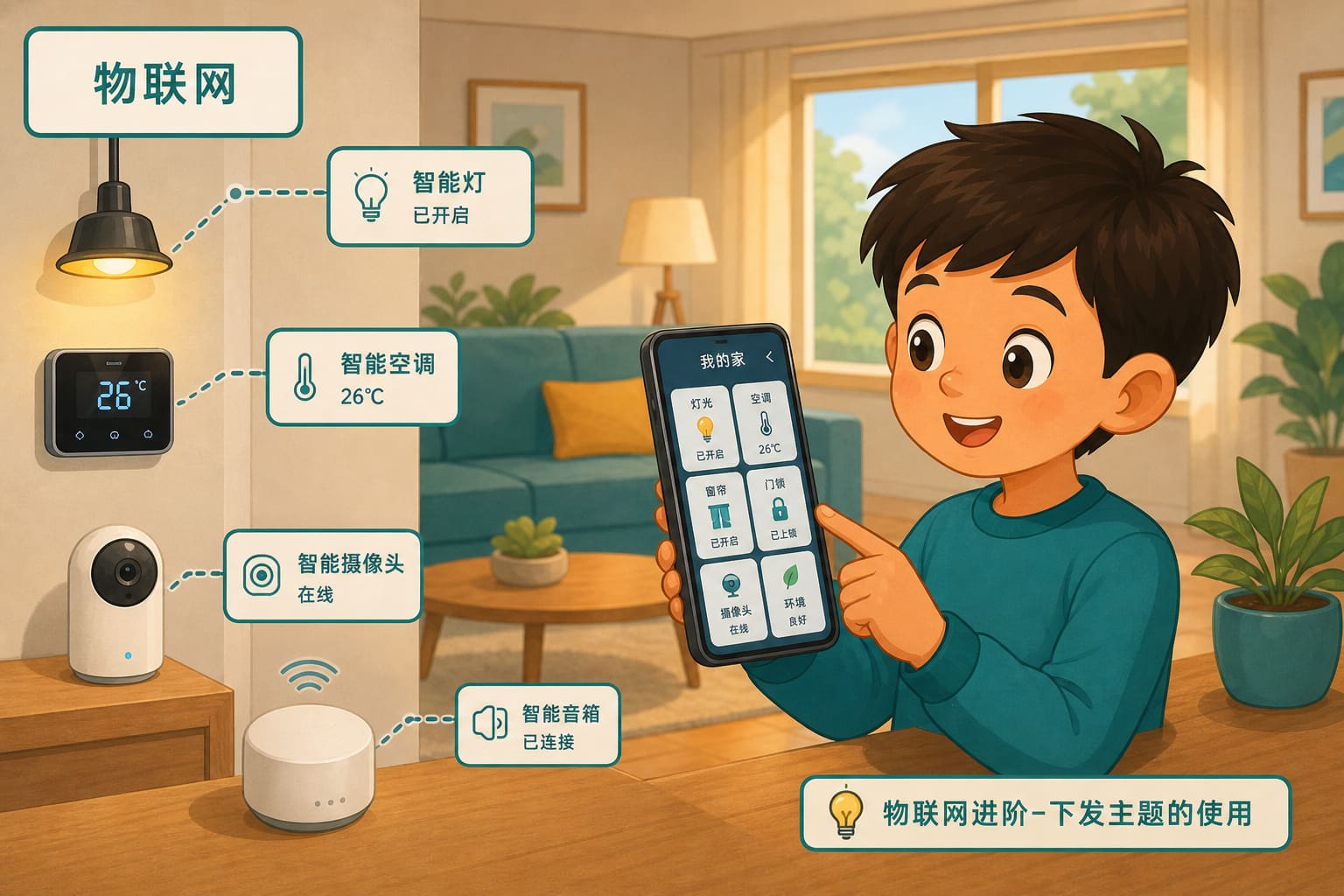 任务场景：物联网进阶-下发主题的使用