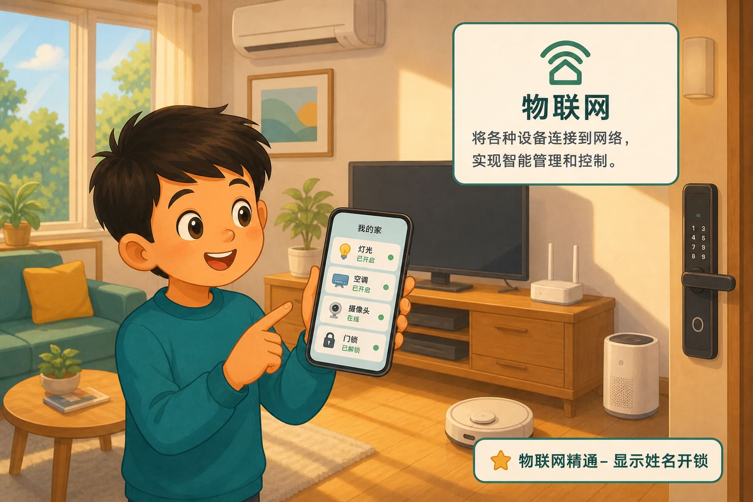 任务场景：物联网精通- 显示姓名开锁