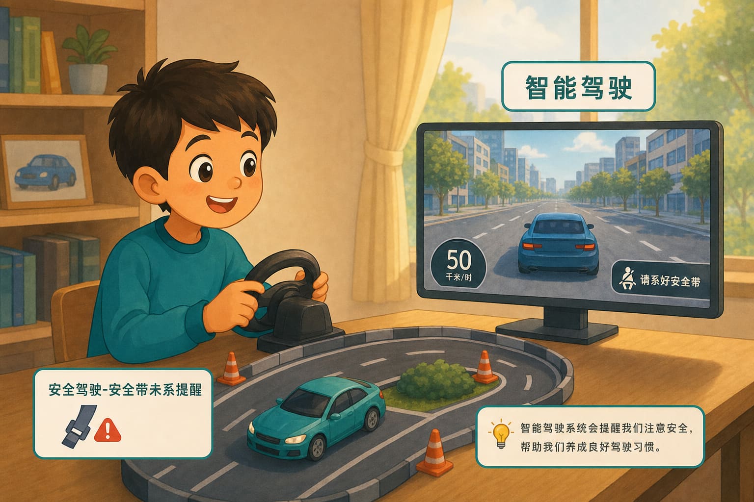 任务场景：安全驾驶-安全带未系提醒