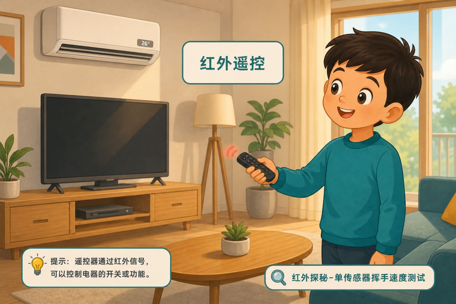 任务场景：外接超声波测距传感器-挥拳速度测试