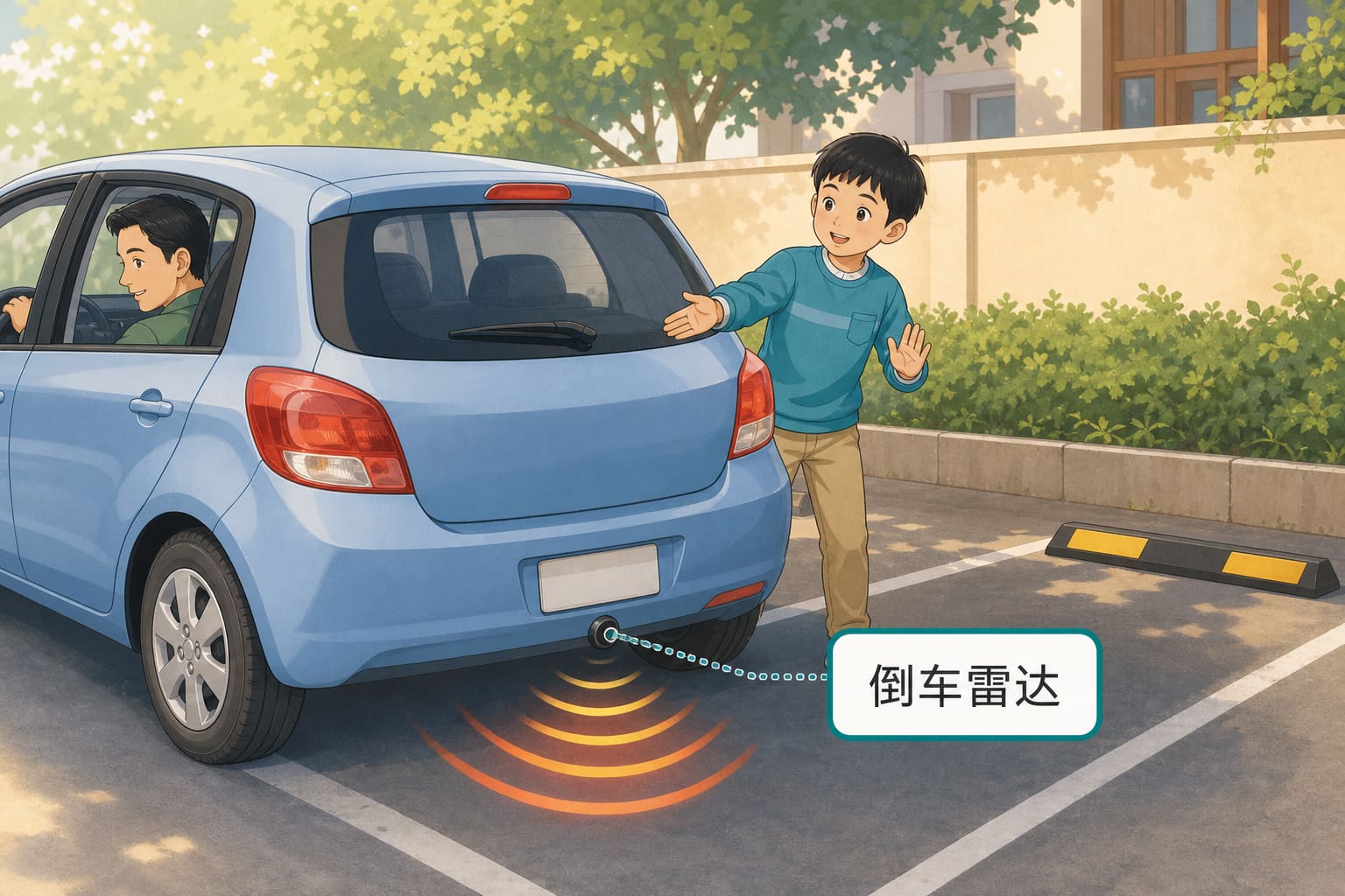 任务场景：外接双红外测距-单探头倒车雷达模拟