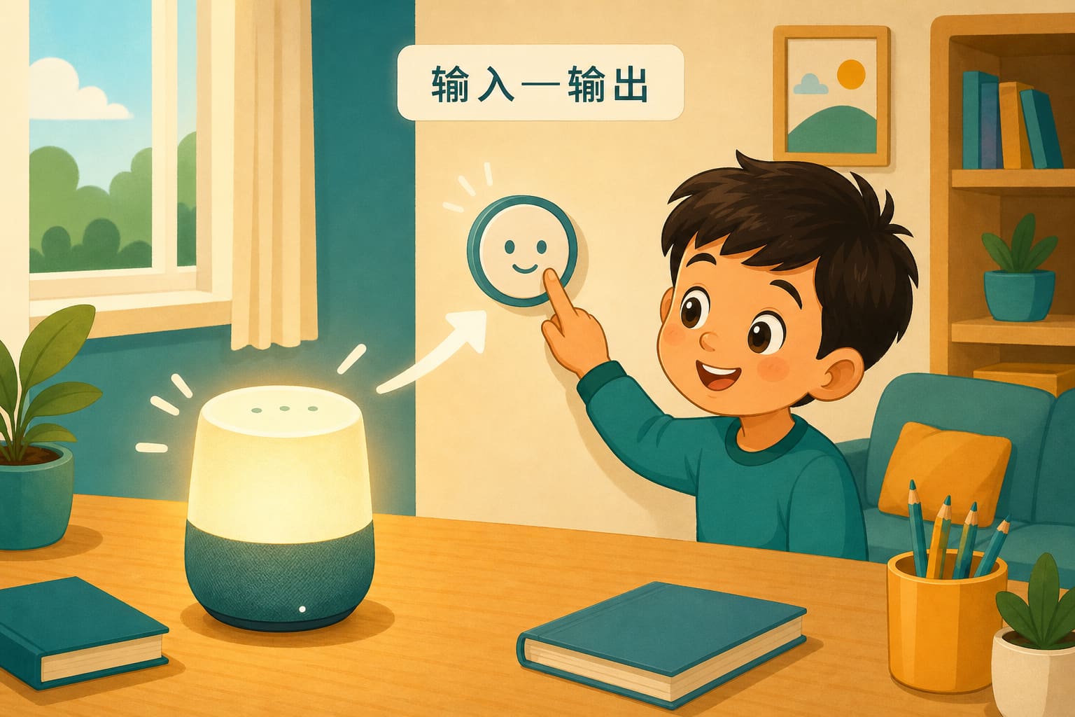 任务场景：按键输入与灯输出示意