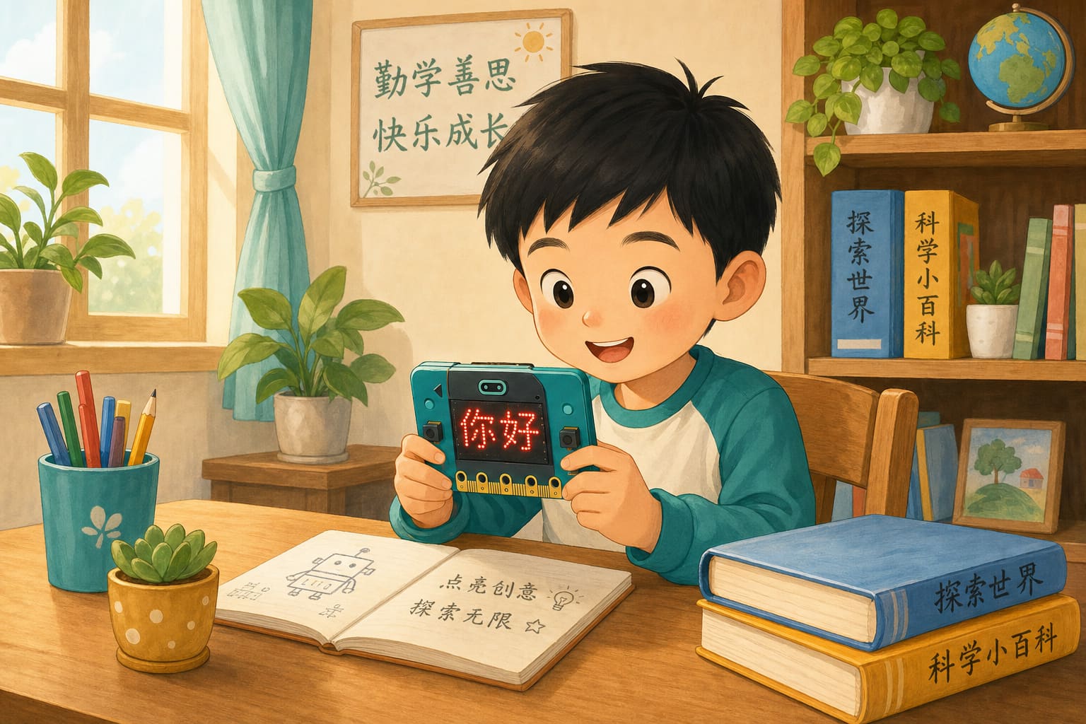 任务场景：实验板按键灯屏认识