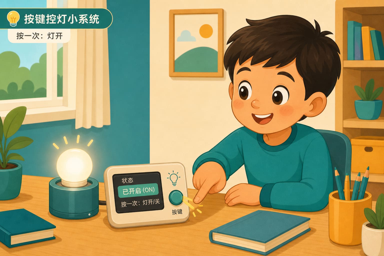 任务场景：按键控灯小系统