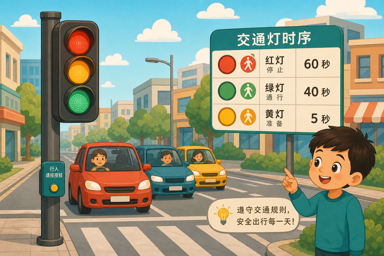 任务场景：红黄绿时序实验