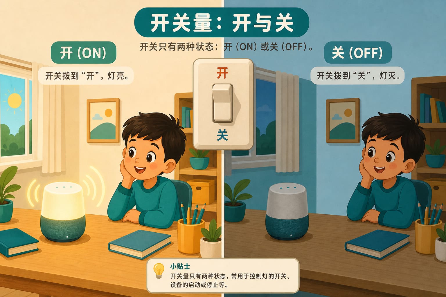 任务场景：开关量开与关