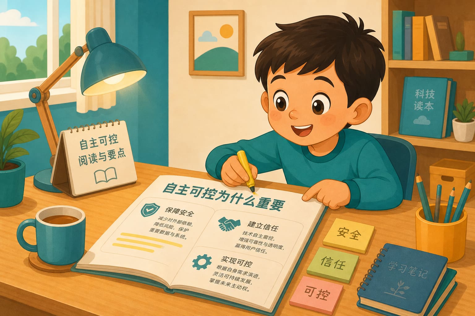 任务场景：自主可控阅读与要点