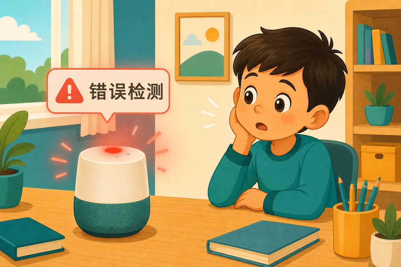 任务场景：异常闪红灯提示