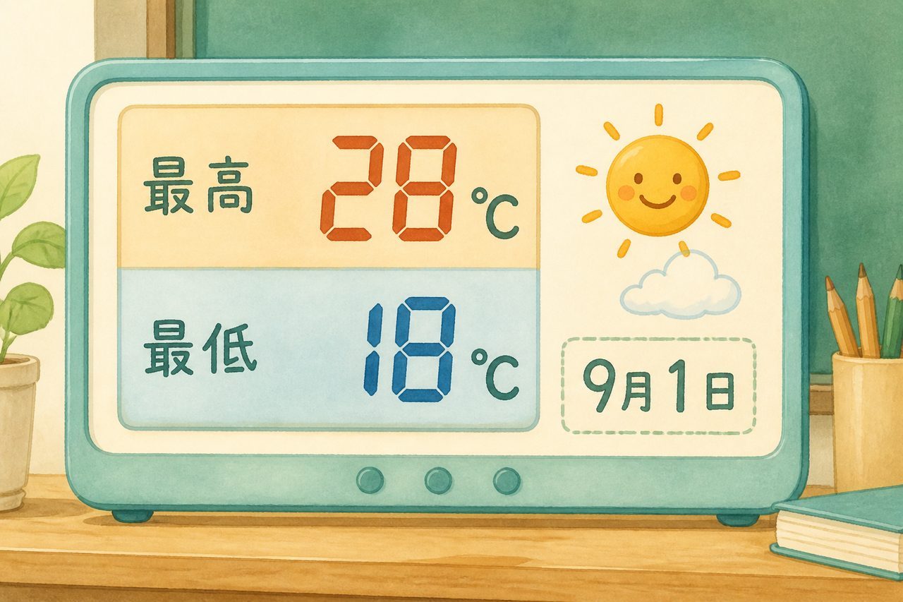 开学日天气数据示意
