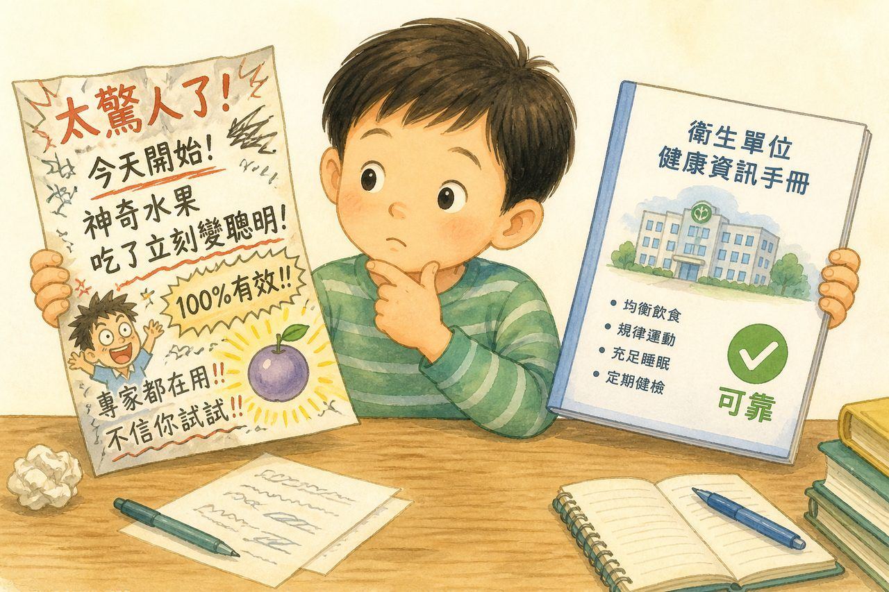 比较信息来源：辨别是否可靠