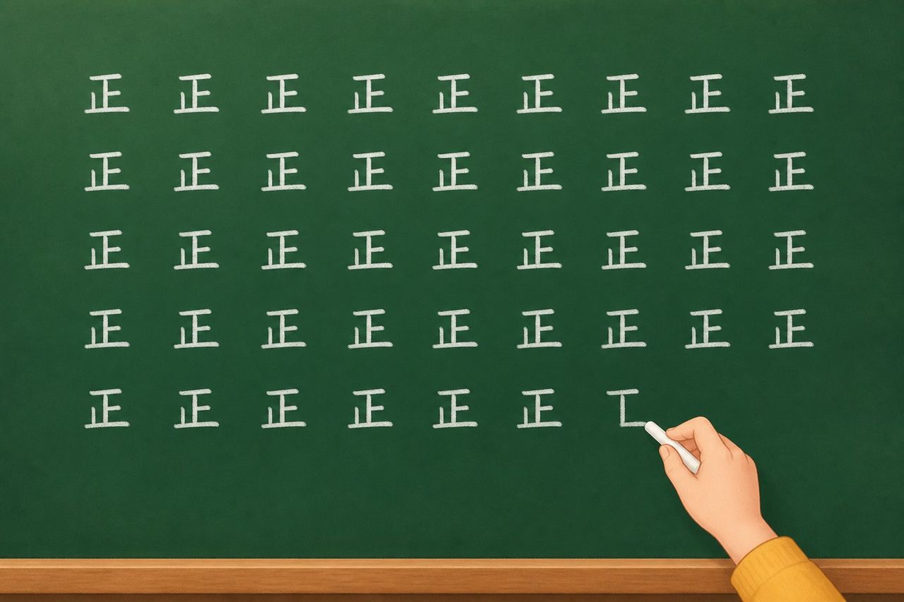 数据记录方式：投票画「正」字