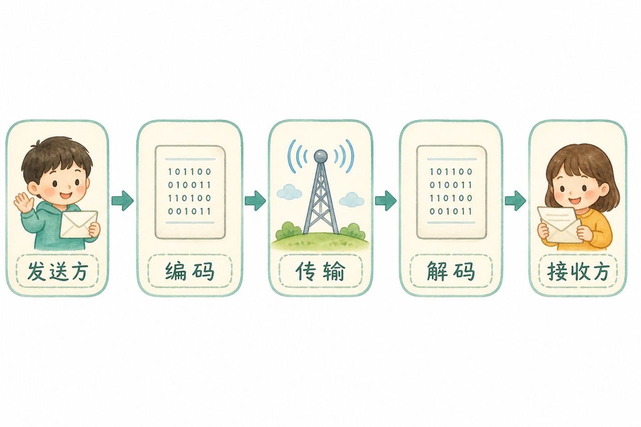 完整传信：编码→传输→解码