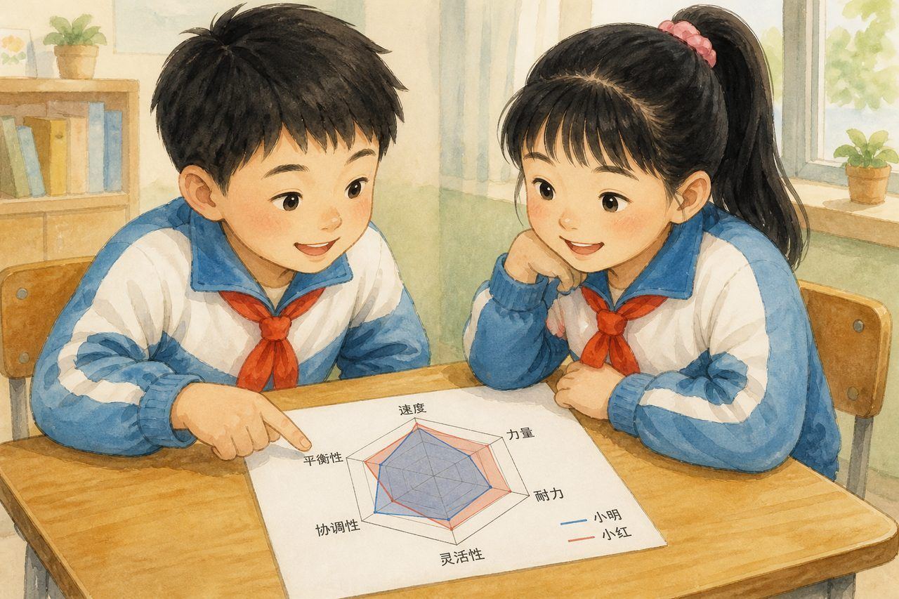 用雷达图挑战比拼