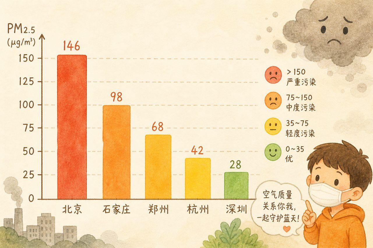 用图表认识空气污染