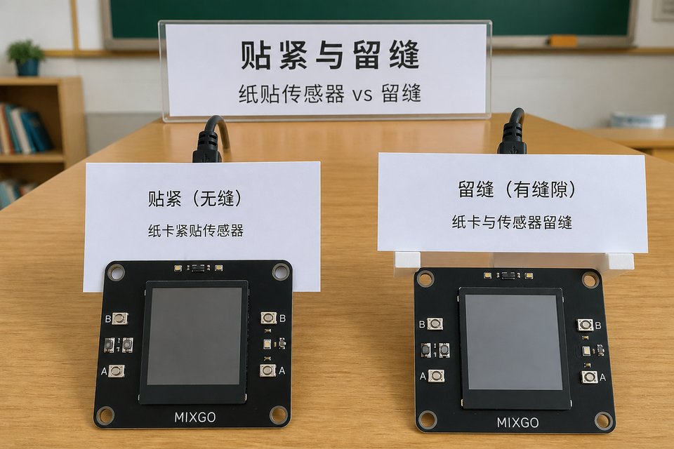 缝与半影：全挡 vs 留一条窄缝，测后方光强。