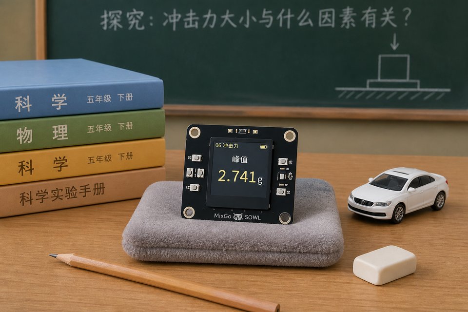 冲击强弱：轻敲重敲（垫布）。