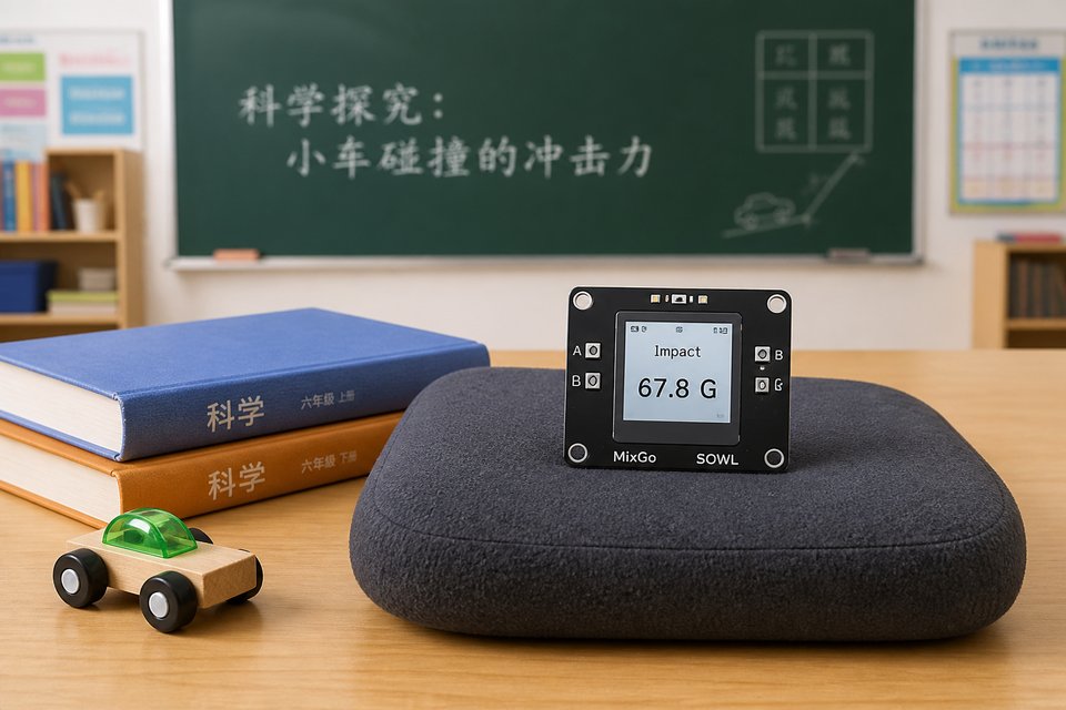 缓冲撞击：低矮斜面滑到挡块：硬挡 vs 海绵/布垫（禁止高抛摔板）。