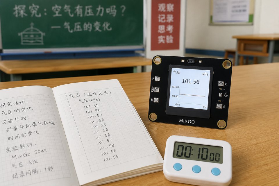 气压本底：静置连读，估计波动范围（区分噪声与天气尺度变化）。