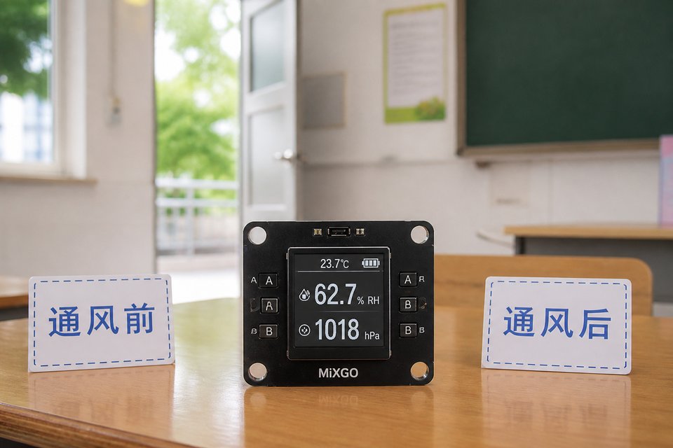 换气：开门通风前后。