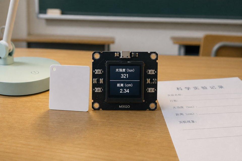 可见光对照：同测光强与接近。